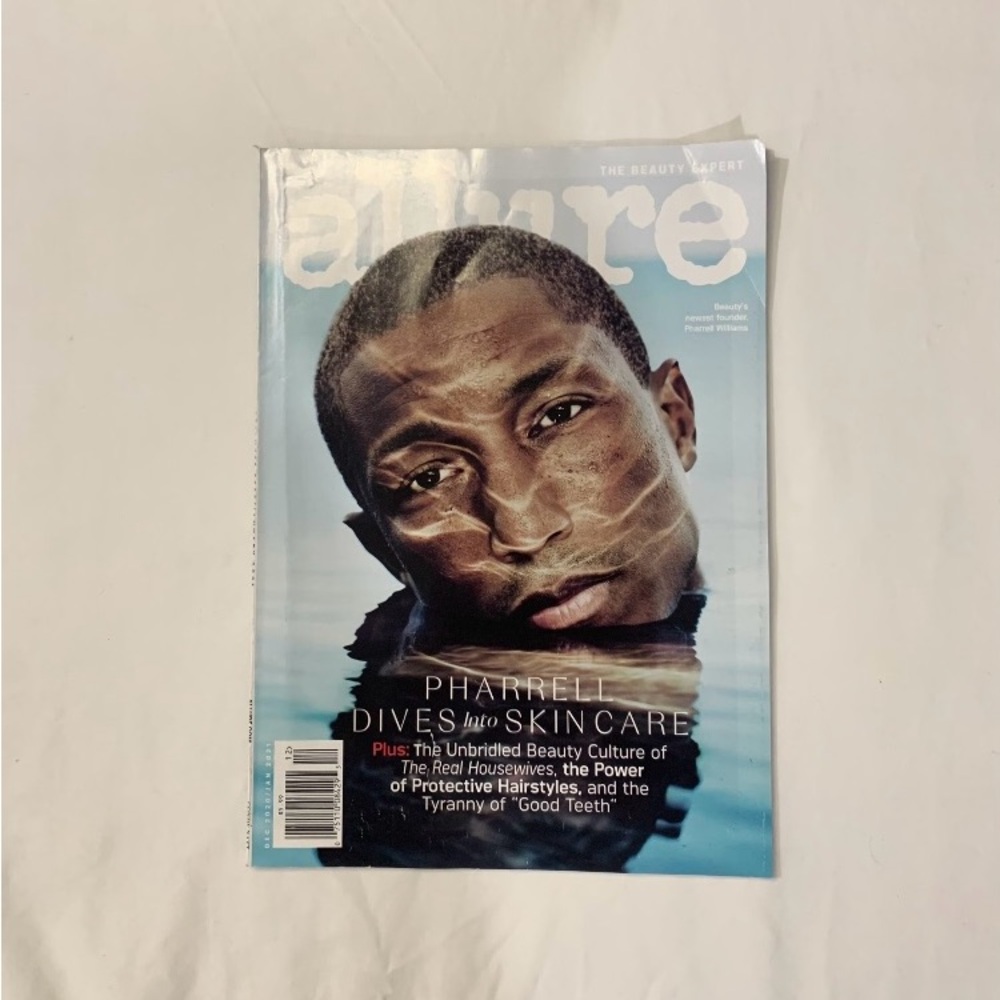 allure Pharrell “Dives into Skincare” Issue December 2020/January 2021 Magazine